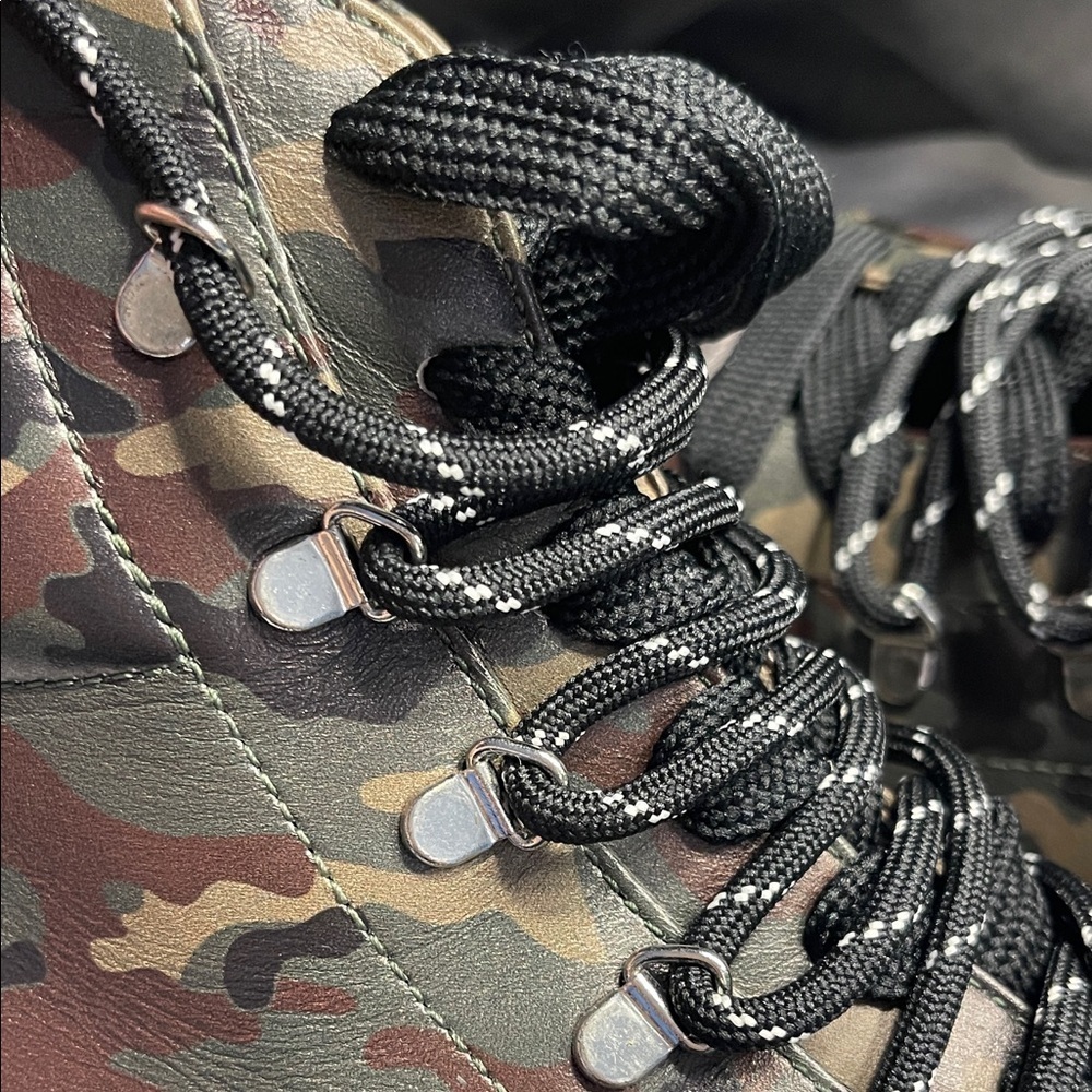 Dolce & Gabbana Men's Leather Camouflage Camo High-Top Sneakers NEW - Picture 10 of 10